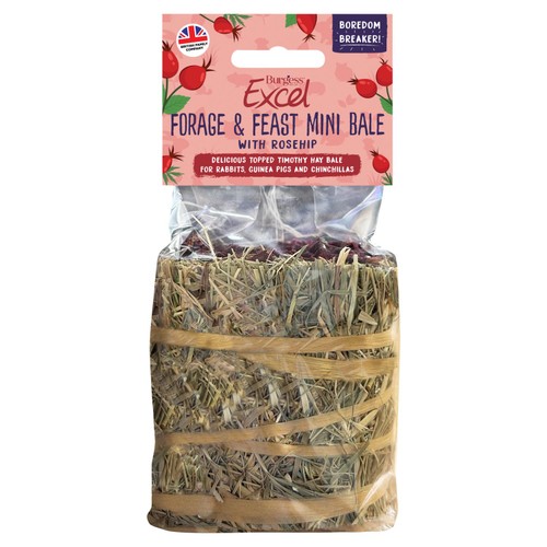 Burgess Excel Forage and Feast Hay Bale with Rosehip
