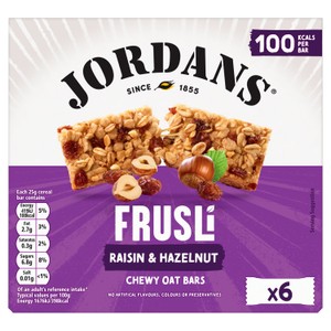 Jordans Frusli Raisin & Hazelnut Bar
