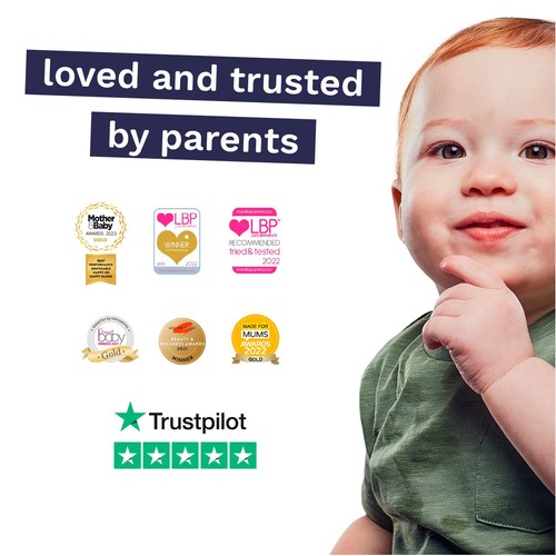 Pura Plastic Free Flushable Baby Wipes 60pk