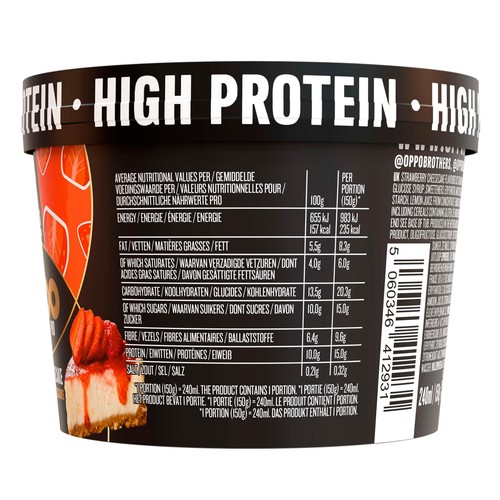 Oppo Pro High Protein Strawberry Cheesecake Ice Cream Tub