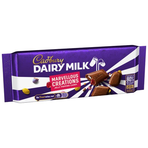 Cadbury Marvellous Creations Jelly Popping Candy Chocolate Bar