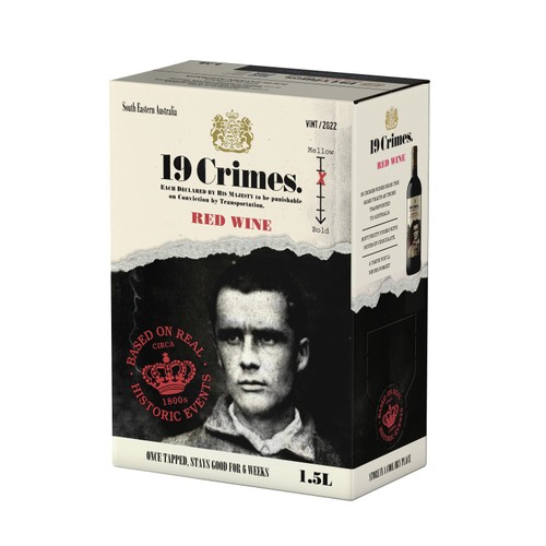 19 Crimes Red Wine Bag in Box