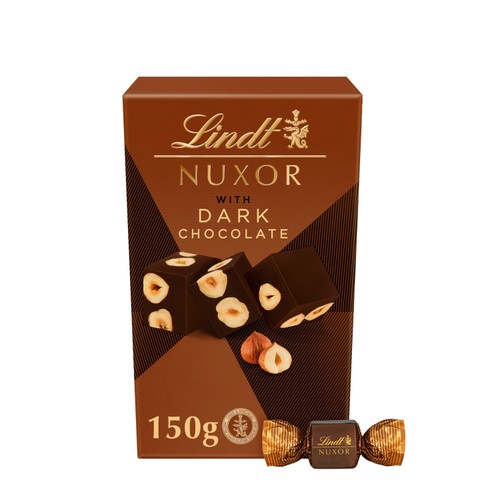 Lindt NUXOR Dark Gianduja Chocolate with Hazelnuts