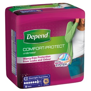 Depend Comfort Protect XL Incontinence Pants Women