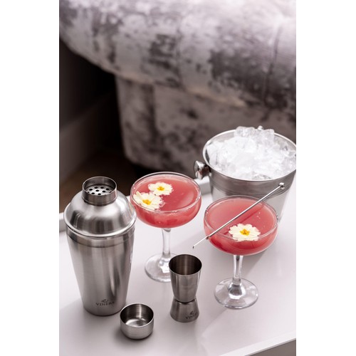 Viners Barware Silver Cocktail Shaker, 500ml 