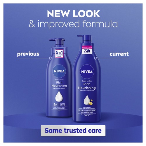 NIVEA Body Lotion for Dry Skin, Rich Nourishing