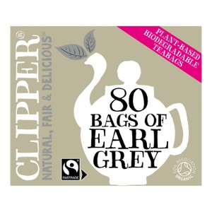 Clipper Fairtrade 40 Organic Green Tea in Unbleached, Plastic-Free Bags 80g
