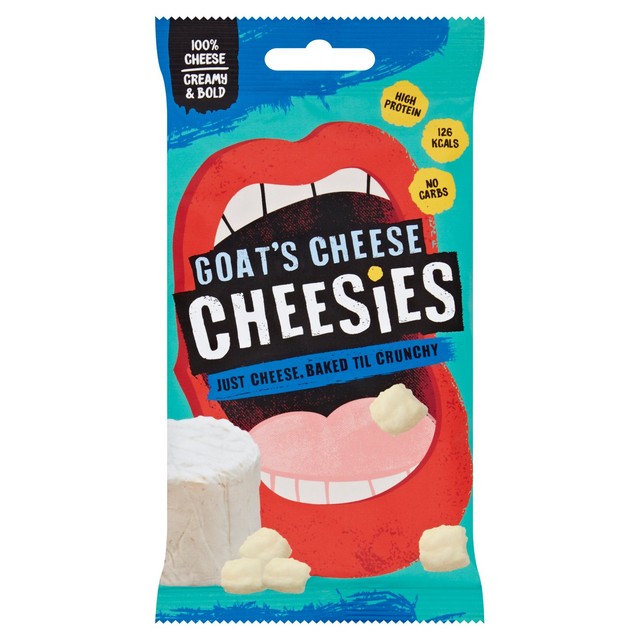 Cheesies Goats Cheese Crunchy Popped Cheese Snack 20g