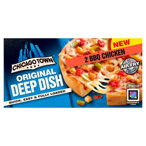 Chicago Town 2 Deep Dish BBQ Chicken Mini Pizzas