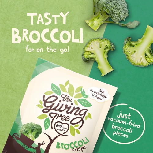 The Giving Tree Vacuum Fried Broccoli Crisps