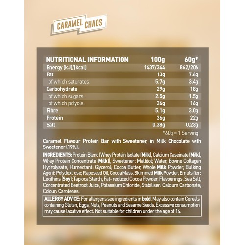 Grenade Caramel Chaos Protein Bar 