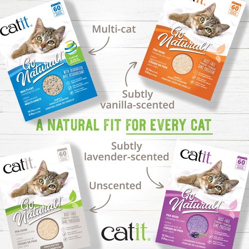 Catit Go Natural Pea Husk Litter Unscented