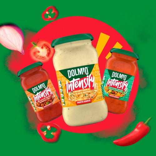 Dolmio Intensify Mild Creamy Garlic & Black Pepper Pasta Sauce