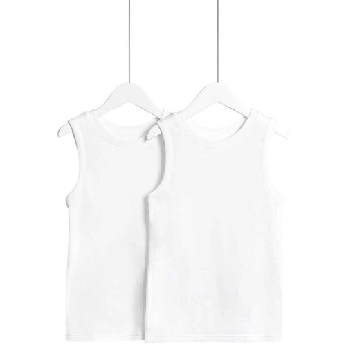 M&S Heatgen Thermal Vests, 13-14 Y, White