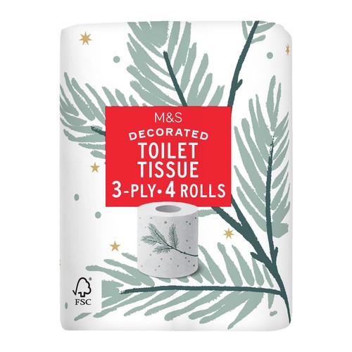 M&S Christmas Toilet Tissue