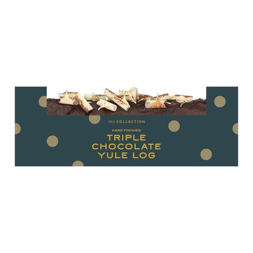M&S Collection Triple Chocolate Yule Log
