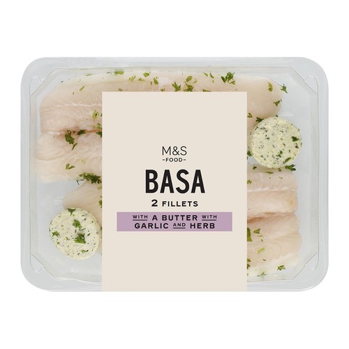 M&S Garlic and Herb basa
