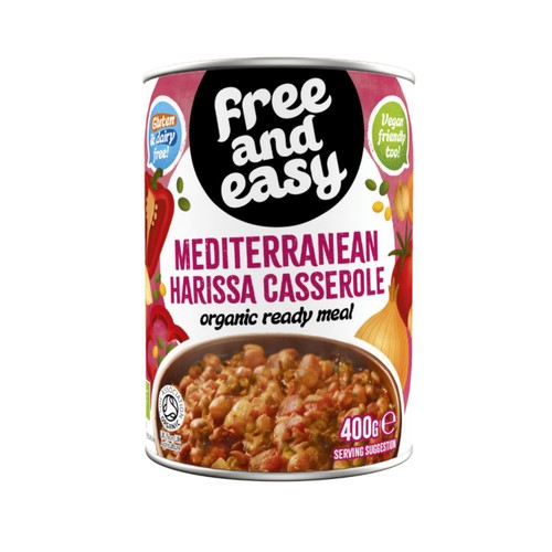 Free & Easy Organic Free From Mediterranean Harissa Casserole