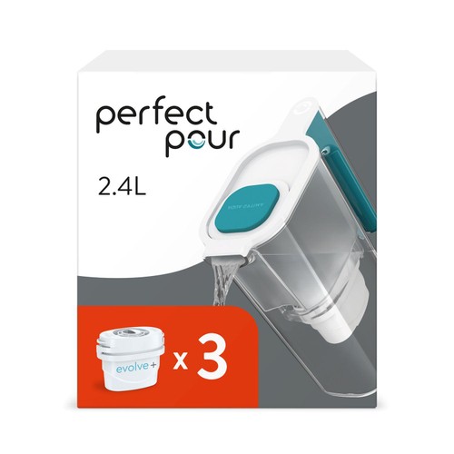 Aqua Optima Perfect Pour 2.4L Water Filter Jug 3 Month Pack