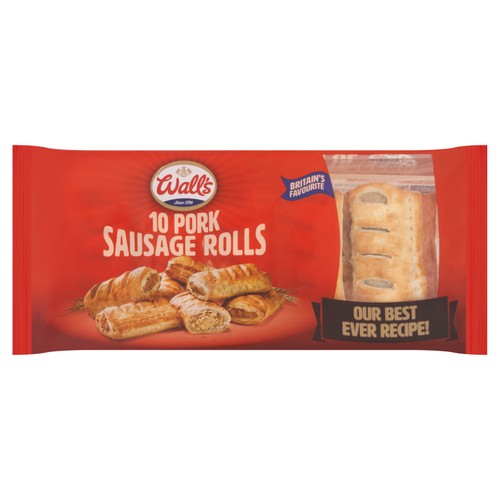 Walls 10 Pork Sausage Rolls