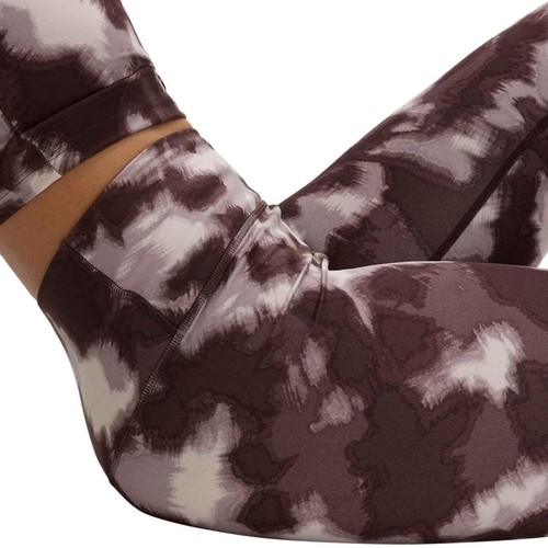 M&S Goodmove Womens Printed Wrap Waist Yoga Leggings, 12, Chocolate