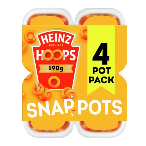 Heinz Spaghetti Hoops in Tomato Sauce Snap Pots 