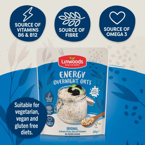 Linwoods Overnight Oats Original Energy