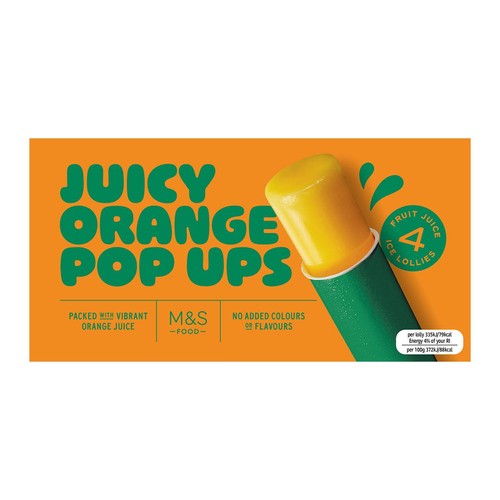 M&S 4 Juicy Orange Pop Ups