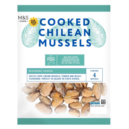 M&S Cooked Chilean Mussels Frozen