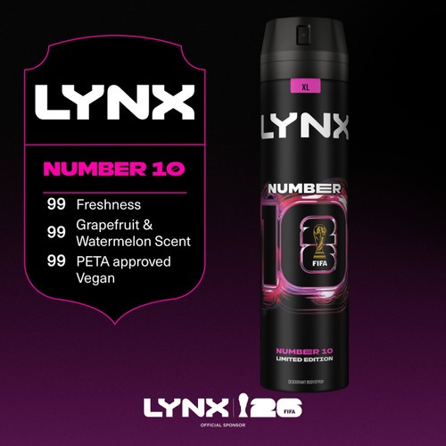 Lynx Men Number 10 48h Antiperspirant Deodorant Aerosol 