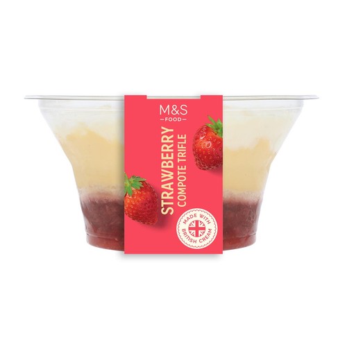 M&S Strawberry Compote Trifle