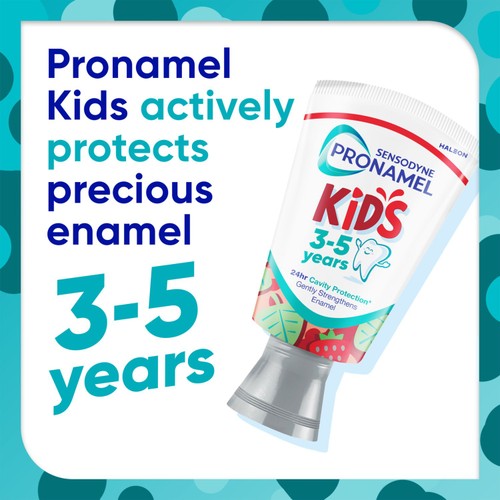 Sensodyne Pronamel Kids 3-5 Years Toothpaste, Strawberry Twist, 50ml