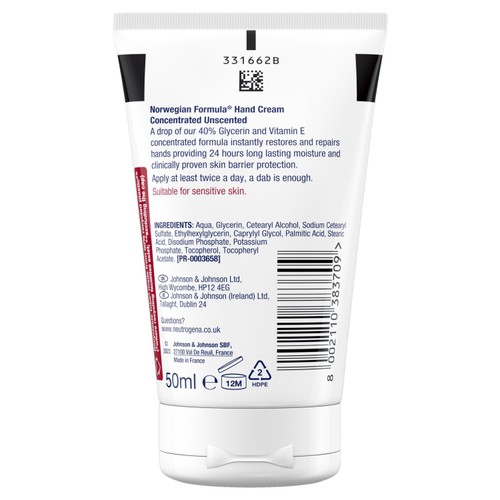 Neutrogena Concentrated Unscented Hand Cream