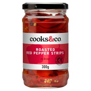 Cooks & Co Roasted Red Pepper Strips