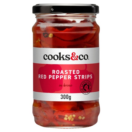 Cooks&Co Roasted Red Pepper Strips