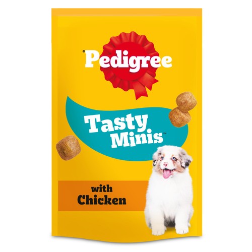 Pedigree Tasty Minis Puppy Dog Treats Chicken Chewy Cubes 