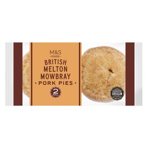 M&S 2 British Melton Mowbray Pork Pies