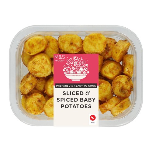 M&S Sliced & Spiced Baby Potatoes