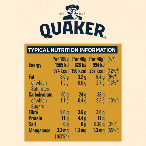 Quaker Oats Jumbo Rolled Oats Porridge Cereal
