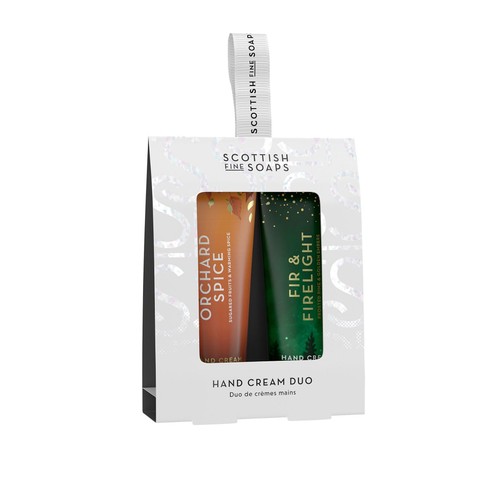 Scottish Fine Soaps Orchard Spice & Fir & Firelight Hand Cream Duo