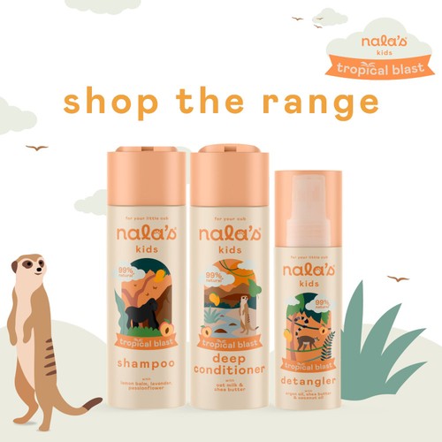 Nala's Kids Detangle Spray Tropical Blast