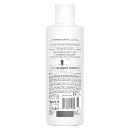 Dove Dandruff Control Shampoo for Healthy, Resilient Hair
