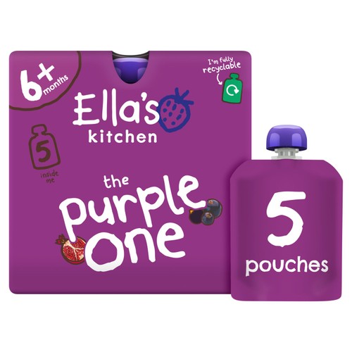Ella's Kitchen The Purple One Smoothie Pouch Multipack Pouch 6+ Months