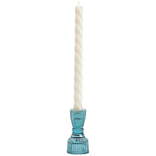 M&S Collection Set of 2 Twisted Dinner Candles White