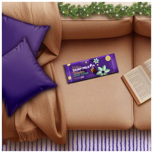 Cadbury Dairy Milk Winter Mint Crisp Chocolate Bar