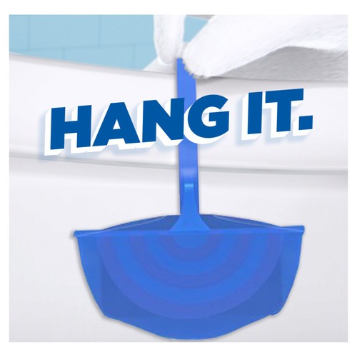Duck Aqua Blue Toilet Rim Block Holder