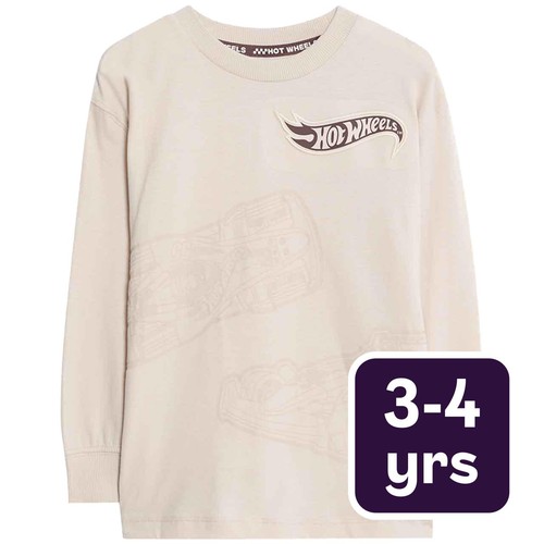 M&S Hot Wheels Top, 3-4 Years, Calico