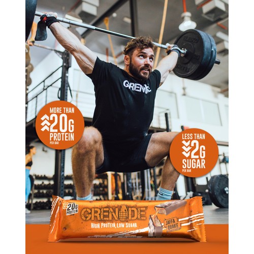 Grenade Jaffa Quake Protein Bar