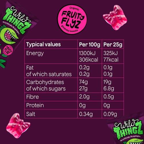 Wild Thingz Organic Sweets Fruity Flyers