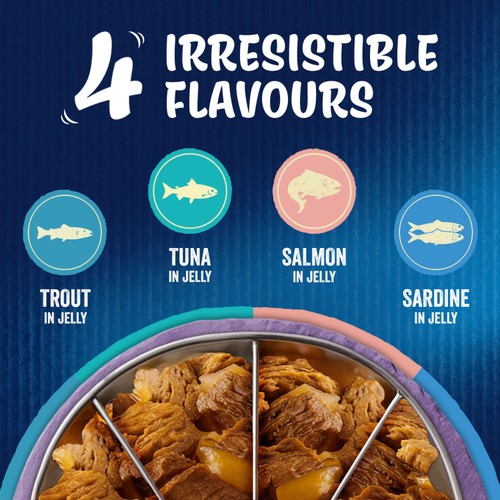 Felix As Good As it Looks Senior 7+ Fish in Jelly Wet Cat Food
